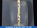 Bracelet - Tricolor Gold 14k (.585) 6.9 grams 7 inch