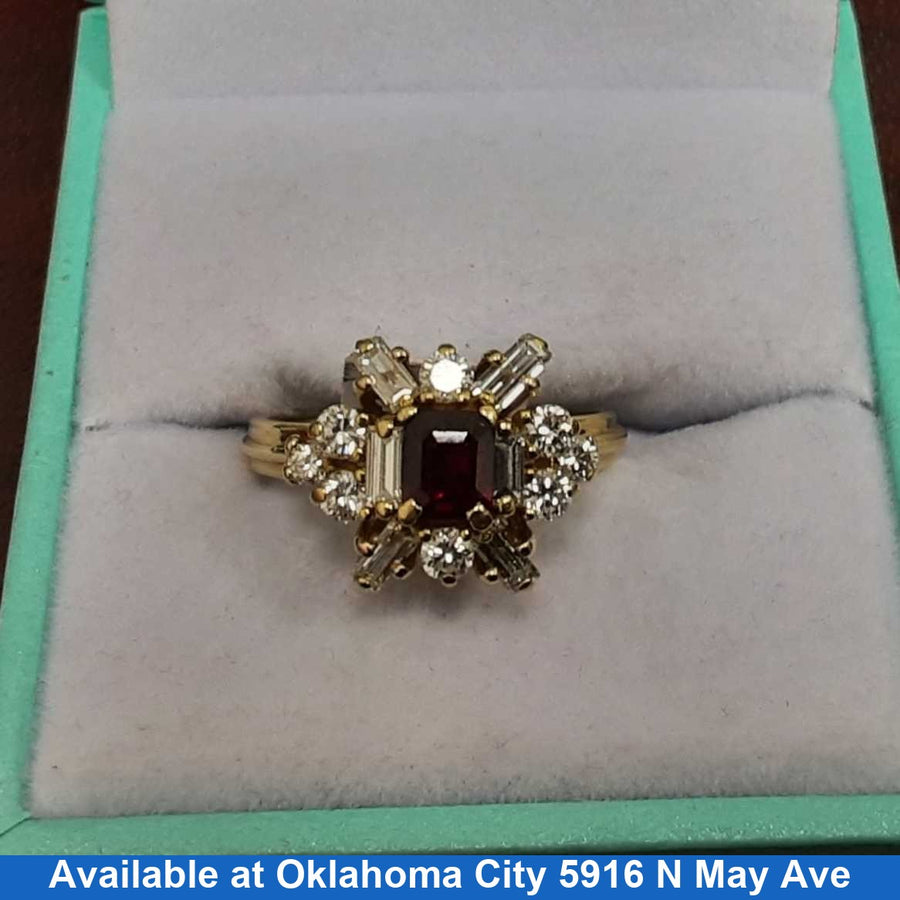 Women's Ring - Yellow Gold 18k (.750) 4.9 grams Size 8