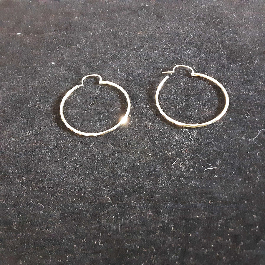Hoop Earrings - Yellow Gold 14k (.585) 1.5 grams