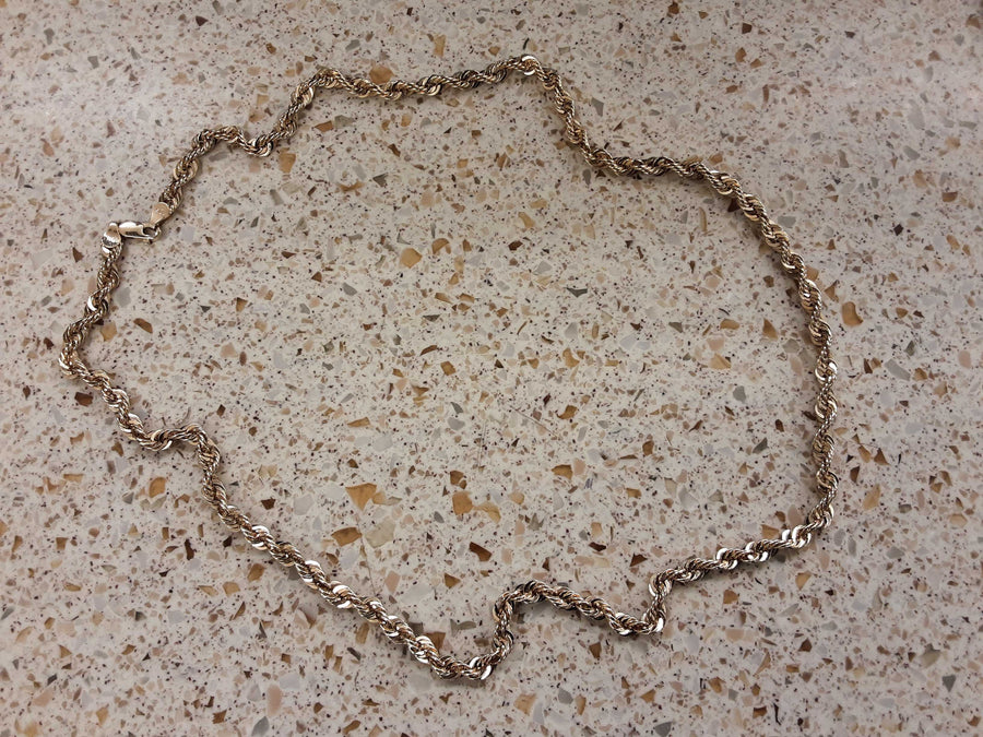 Rope Chain - Yellow Gold 10k (.417) 15.1 grams 22 inch
