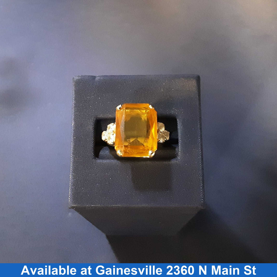 Women's Ring - Yellow Gold 10k (.417) 6.3 grams Size 6.5