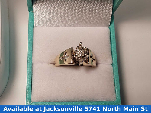 Women's Ring - Yellow Gold 10k (.417) 4.8 grams Size 7