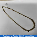 Diamond Cut Rope Chain - Yellow Gold 10k (.417) 12.5 grams 18 inch