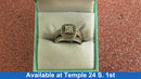 Ring - Wedding Set - White Gold 14k (.585) 10.2 grams Size 7