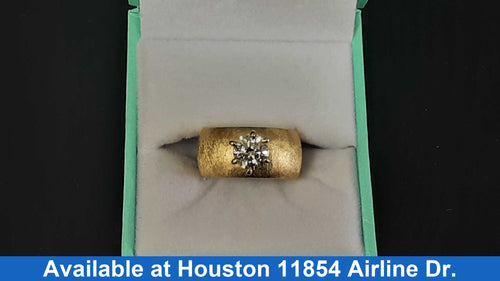 Women's Ring - Solitaire - Yellow Gold 14k (.585) 8 grams Size 8