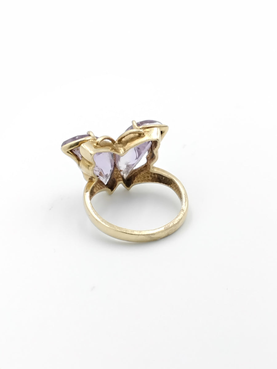 Women's Ring - Yellow Gold 14k (.585) 3.7 grams Size 4.5