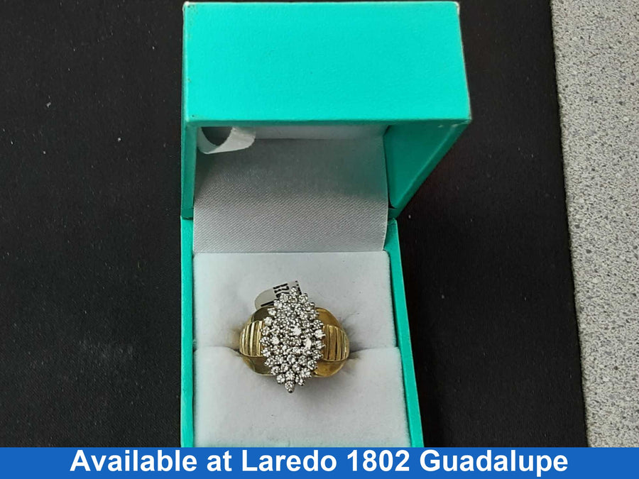 Women's Ring - Yellow Gold 10k (.417) 5.7 grams Size 20
