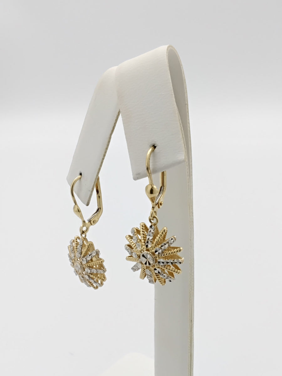 Jacket Earrings - Yellow Gold 14k (.585) 4.5 grams