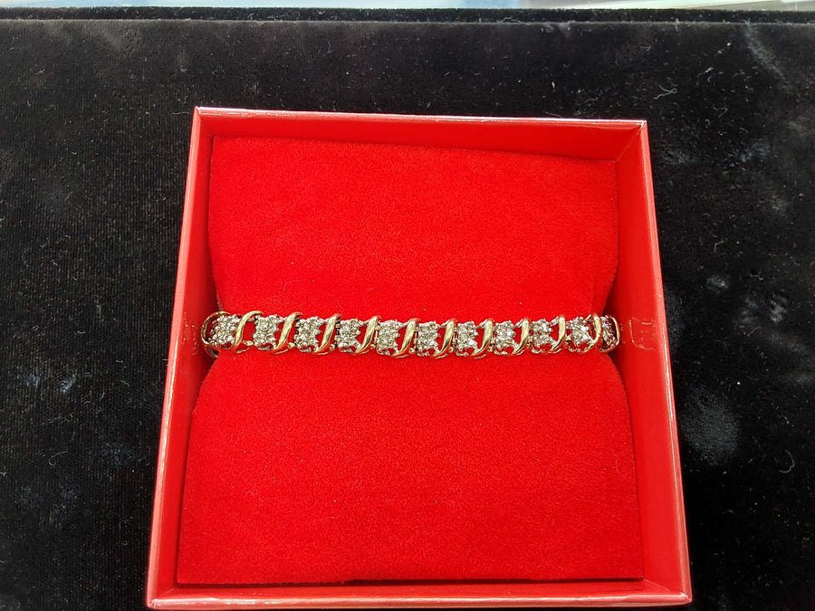 Tennis Bracelet - Yellow Gold 10k (.417) 11.5 grams 7 inch