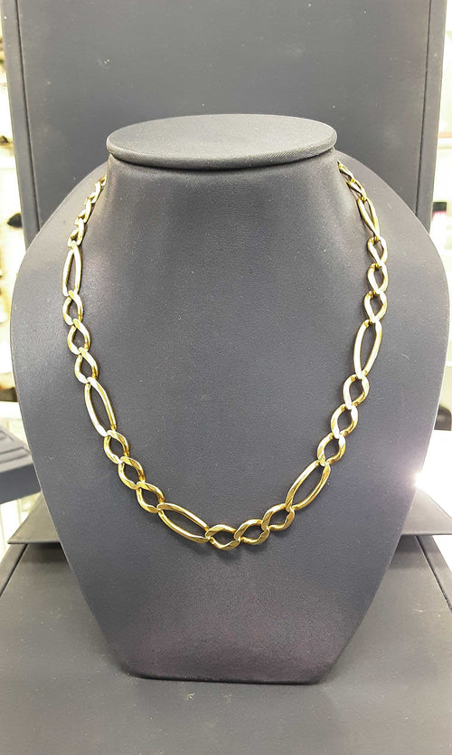 Figaro Chain - Yellow Gold 10k (.417) 37.7 grams 26 inch