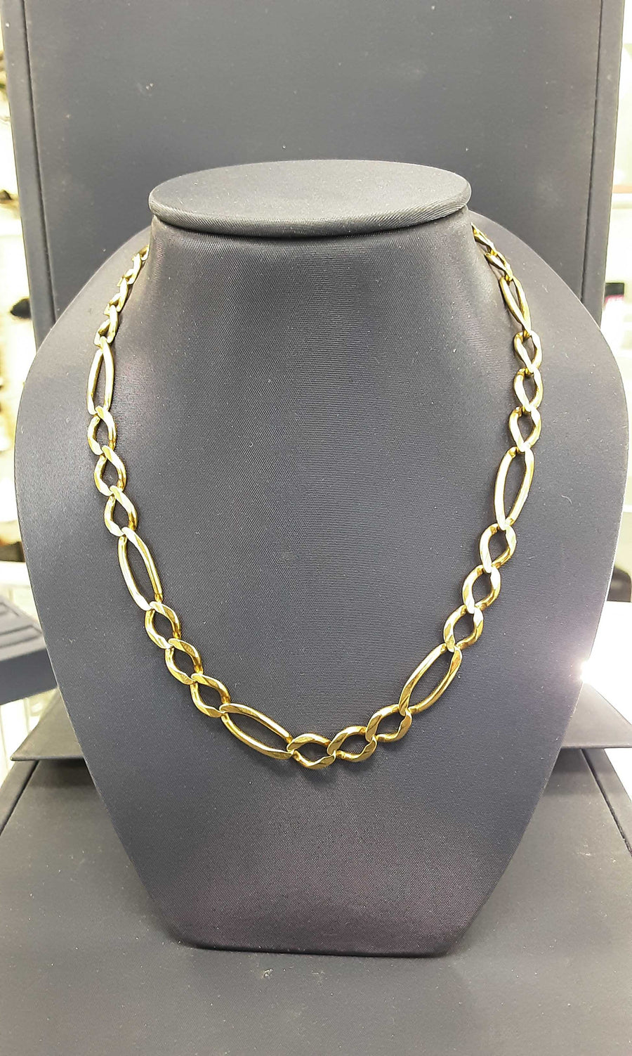Figaro Chain - Yellow Gold 10k (.417) 37.7 grams 26 inch