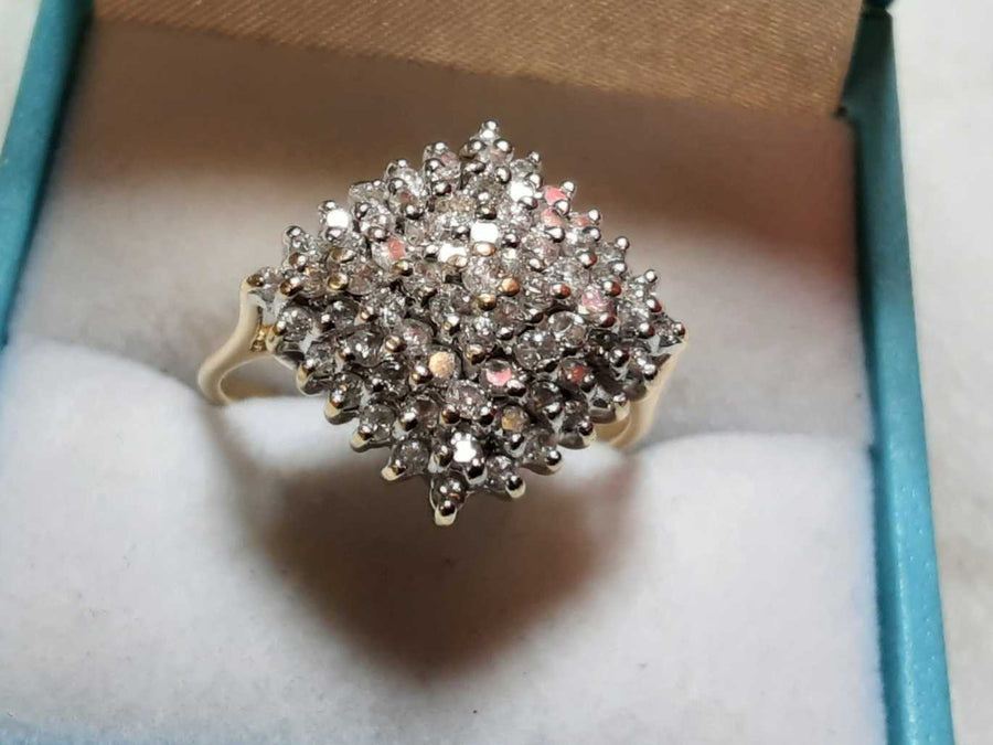 Women's Ring - Yellow Gold 14k (.585) 3.9 grams Size 20