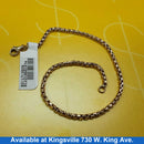Box Bracelet - Yellow Gold 14k (.585) 2.5 grams 8 inch