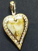 Diamond Pendant - Yellow Gold 14k (.585) 5.6 grams