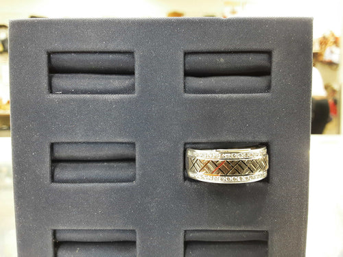 Ring - Wedding Band - White Gold 10k (.417) 7.3 grams Size 9