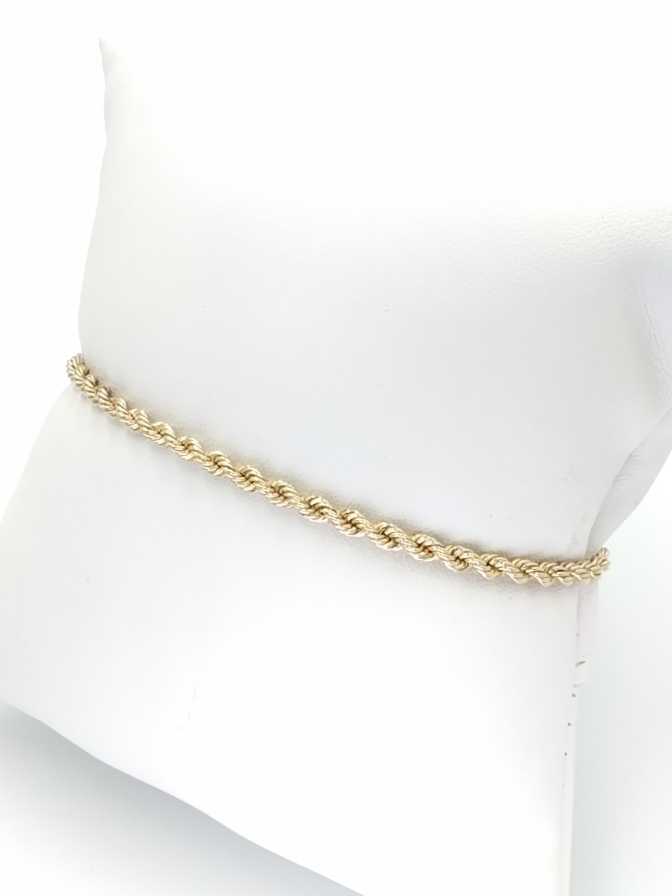 Rope Bracelet - Yellow Gold 10k (.417) 6.2 grams 9 inch