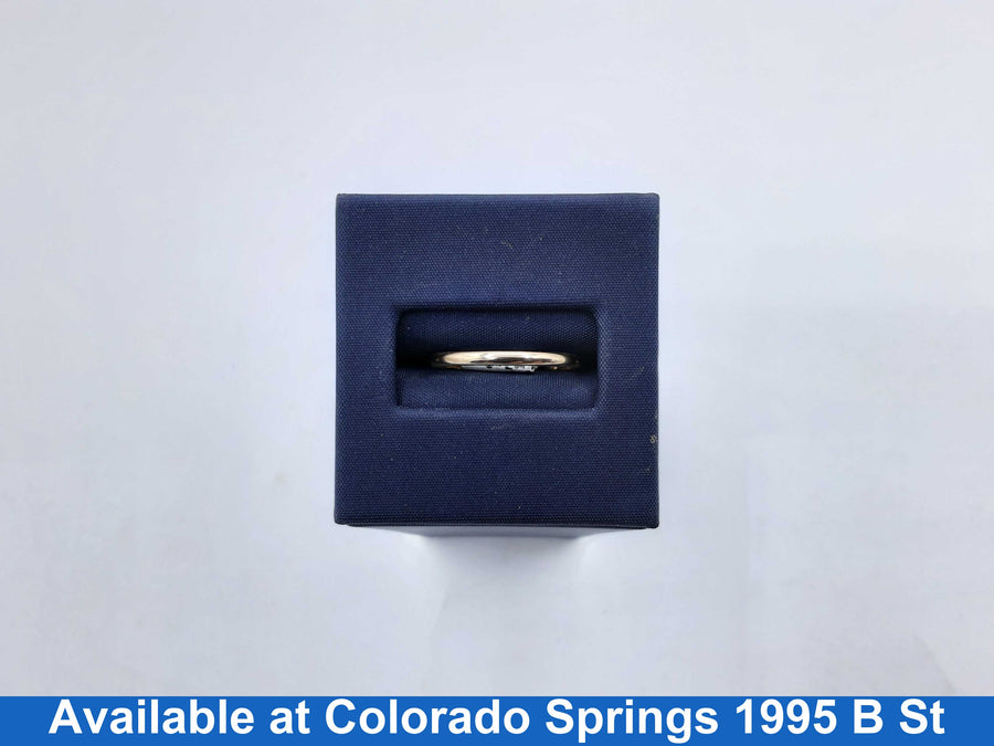 Ring - Wedding Band - Yellow Gold 14k (.585) 1 grams Size 7.5