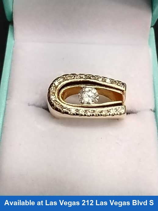 Women's Ring - Yellow Gold 18k (.750) 13.9 grams Size 20