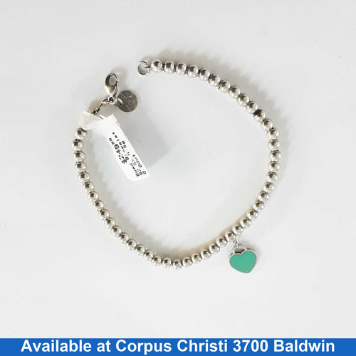 Bead Bracelet - Silver 5.5 grams 8 inch