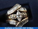 Ring - Wedding Set - Yellow Gold 14k (.585) 7.6 grams Size 8