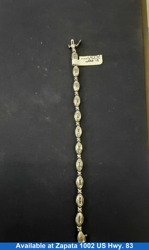 Turkish Bracelet - White Gold 10k (.417) 9.9 grams 7 inch