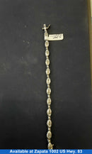 Turkish Bracelet - White Gold 10k (.417) 9.9 grams 7 inch