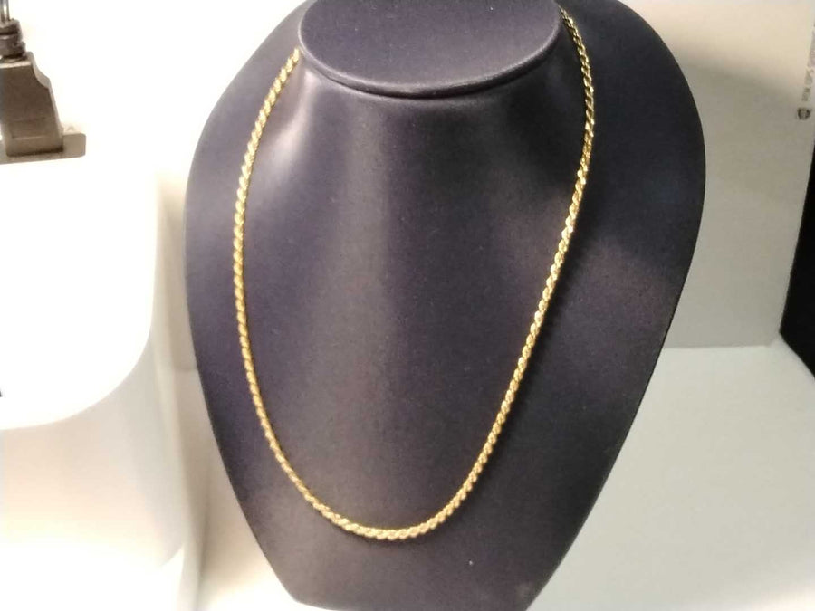 Rope Chain - Yellow Gold 14k (.585) 7.5 grams 18 inch