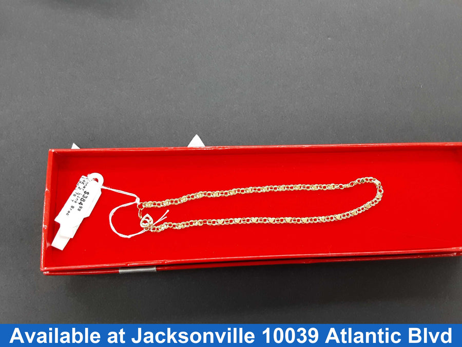Link Bracelet - Yellow Gold 14k (.585) 2.7 grams 9 inch
