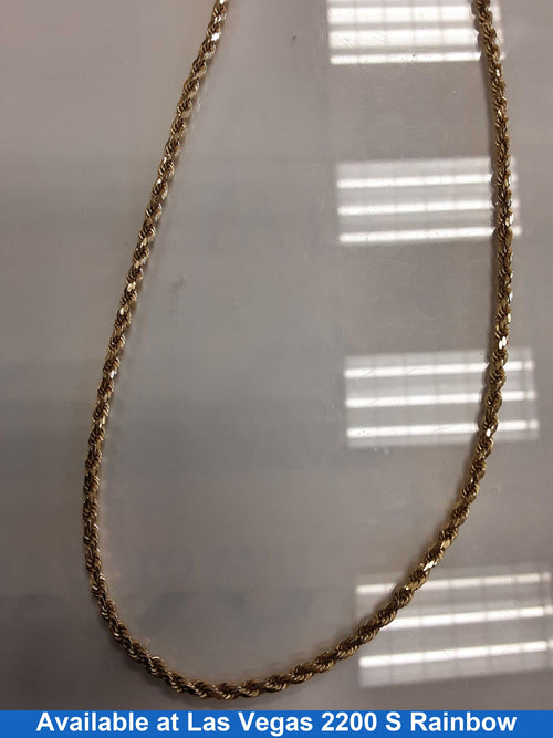 Rope Chain - Yellow Gold 10k (.417) 6.7 grams 18 inch