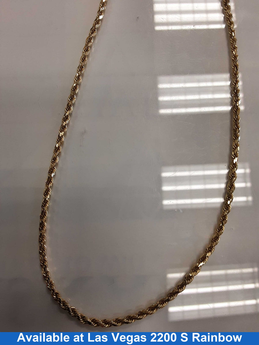 Rope Chain - Yellow Gold 10k (.417) 6.7 grams 18 inch