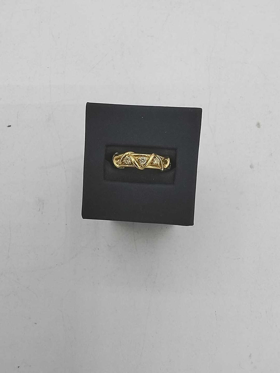 Ring - Wedding Band - Yellow Gold 18k (.750) 5.2 grams Size 8
