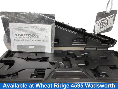 Maddox Fan Clutch Wrench Set Black Tap & Die Set