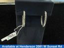 Hoop Earrings - White Gold 14k (.585) 4.7 grams