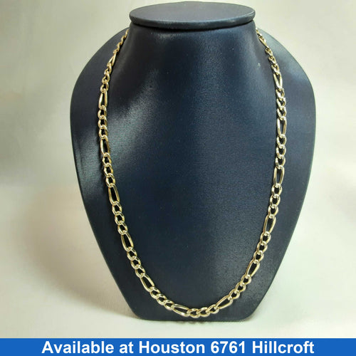 Figaro Chain - Yellow Gold 10k (.417) 23.2 grams 25 inch
