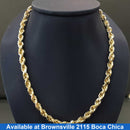 Rope Chain - Yellow Gold 10k (.417) 35.5 grams 22 inch