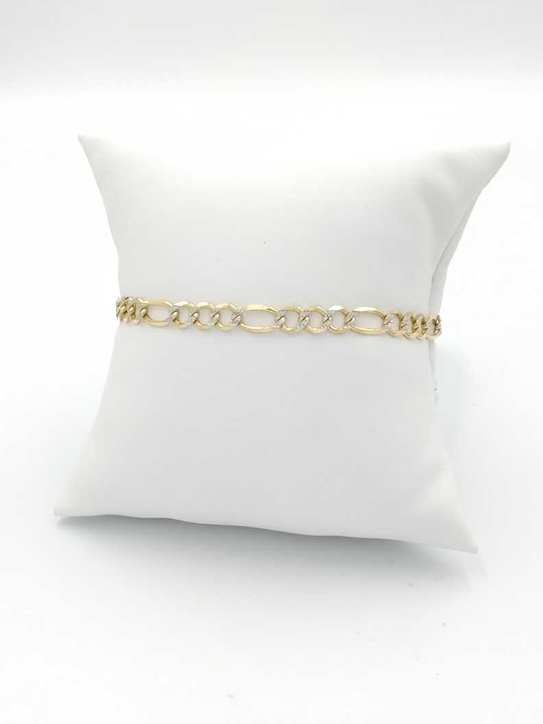 Figaro Bracelet - Yellow Gold 14k (.585) 7.8 grams 8 inch