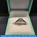Women's Ring - Solitaire - White Gold 14k (.585) 4.5 grams Size 9