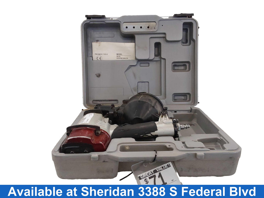 Abc Supply Rn-45 Red Pneumatic Roofing Nailer