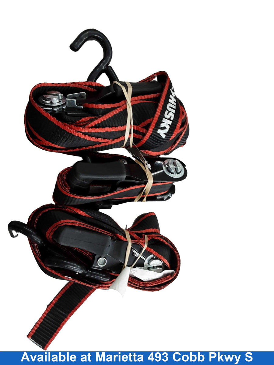 Husky Tie Down Straps Red Power Tool Accessory