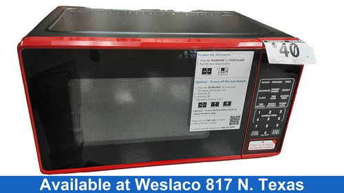 Walmart Ms8436127995-02 Red Countertop Microwave
