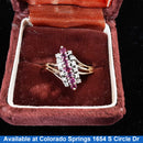 Women's Ring - Yellow Gold 10k (.417) 3.4 grams Size 10.5