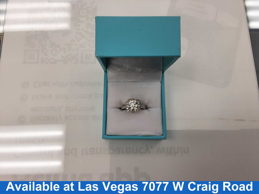 Ring - Engagement Set - White Gold 10k (.417) 3.6 grams Size 4