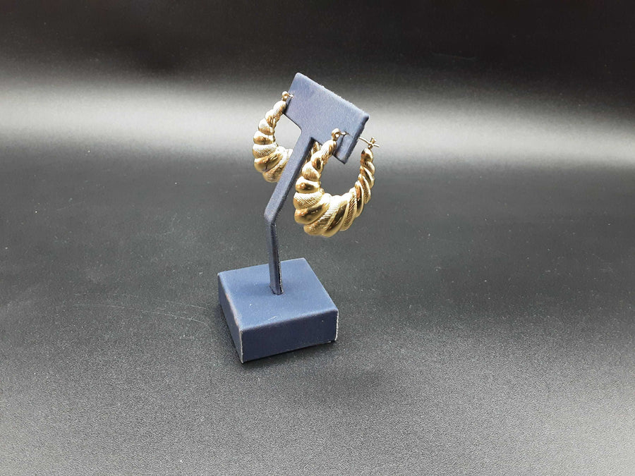Shrimp Earrings - Yellow Gold 10k (.417) 4.7 grams