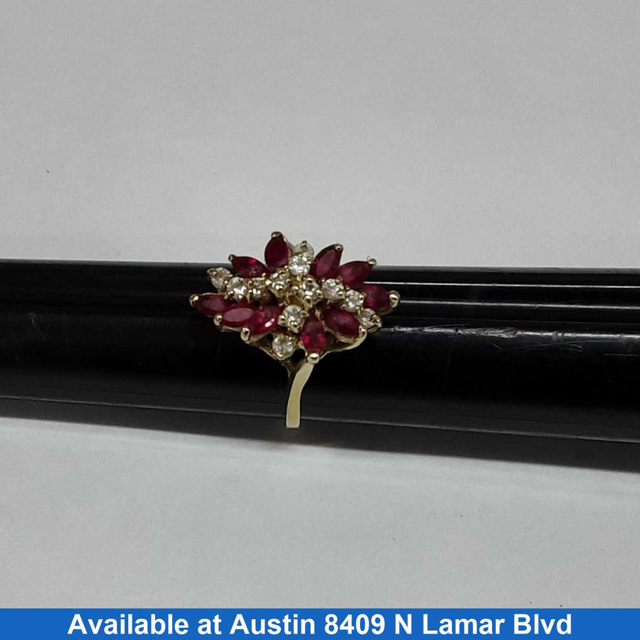 Women's Ring - Yellow Gold 14k (.585) 5.6 grams Size 9