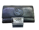 Gucci Soho Leather Gg Black Wallet