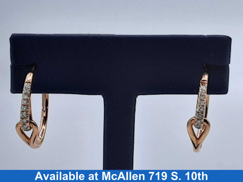 Hoop Earrings - Rose Gold 10k (.417) 4.5 grams