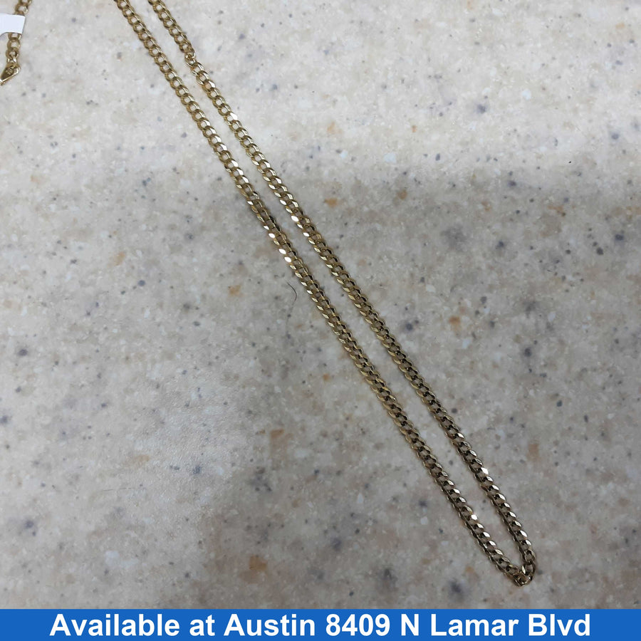 Cuban Link Chain - Yellow Gold 14k (.585) 8.9 grams 24 inch