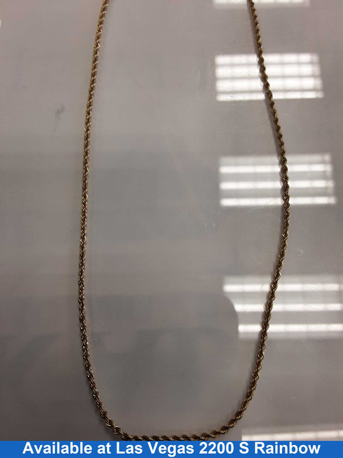 Rope Chain - Yellow Gold 14k (.585) 4.6 grams 20 inch