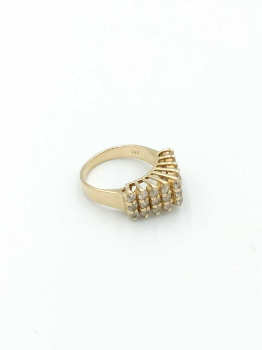 Women's Ring - Yellow Gold 14k (.585) 5.4 grams Size 7