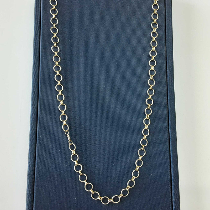 Round Cable Chain 10k Gold 18 Inches